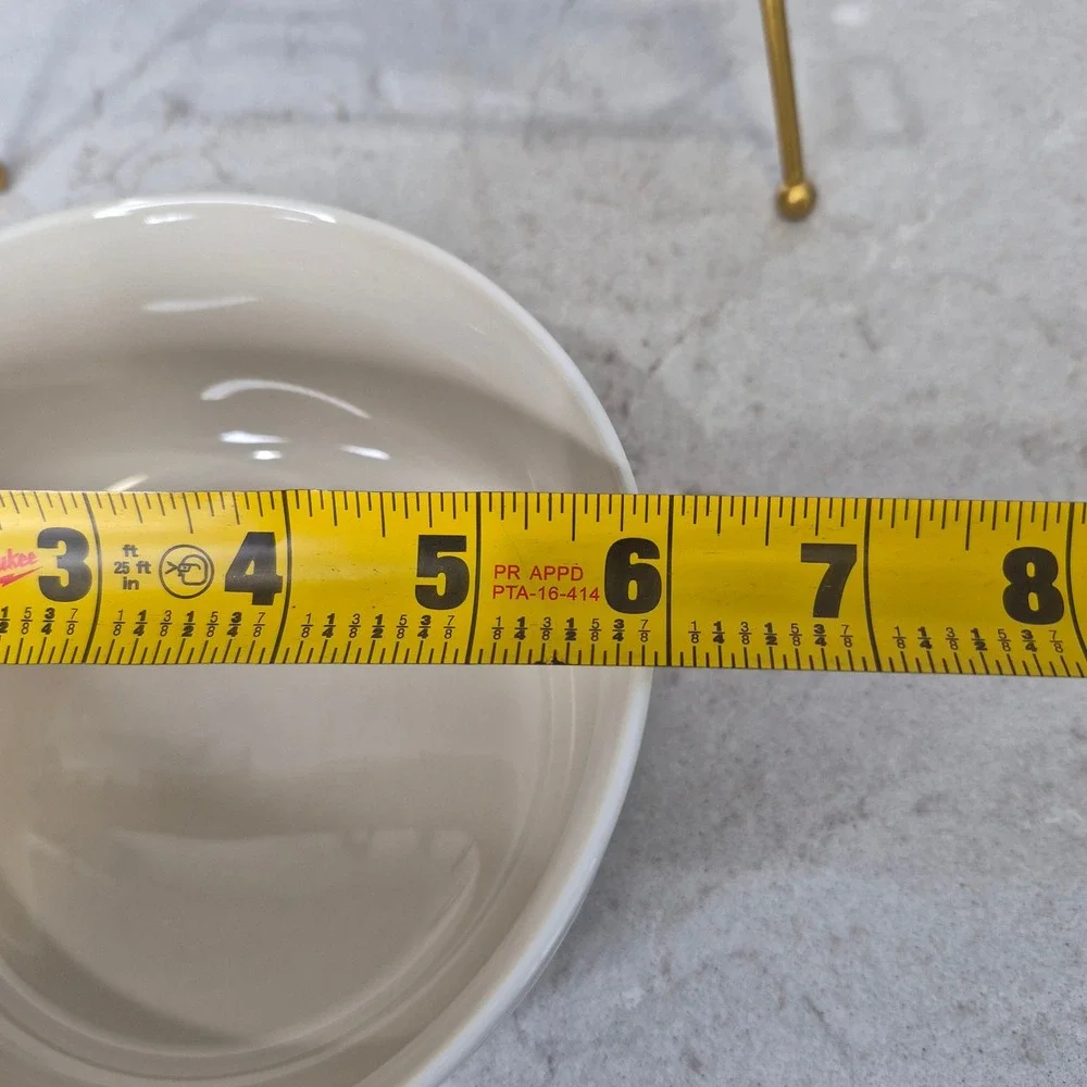 Crate & Barrel Cereal Bowl Aaron Probyn Set Of 2 Cream Stoneware  6